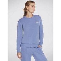 Skechers Skech-Sweats Signature Pullover Sweatshirt - Velvet Morning - Blue