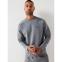 Boss Salbo 1 Pipe Trim Crew Sweat - Grey