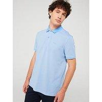 Boss Paddy 8 Regular Fit Contrast Colour Polo Shirt - Bright Blue