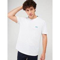 Boss Taddy Regular Fit Trim Collar T-Shirt - White