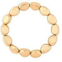 Jon Richard Gold Plate Polsihed Nugget Bracelet