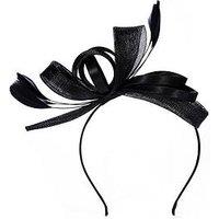 Jon Richard Black Medium Fascinator Headband