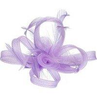 Jon Richard Lavender Small Feather Fascinator Clip