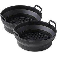 Tower Round Silicone Air Fryer Trays &Ndash; Set Of 2
