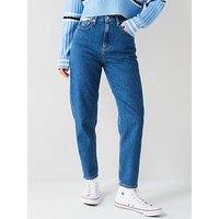 Tommy Jeans Logo Pocket Mom Jean - Blue