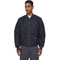 Dickies Mens Diamond Quilted Nylon Jacket - Navy