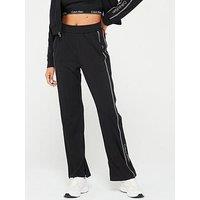 Calvin Klein Sport Wide Leg Tracksuit Bottoms - Black Beauty