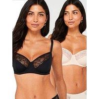 Dorina Alma-2Ppnon Padded Wired Bra - Black/Beige