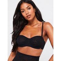 Dorina Marble Non Padded Wired Bra - Black