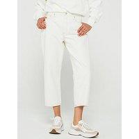 Tommy Hilfiger Straight Leg High Waist Jean - Ecru