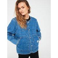 Calvin Klein Jeans Quilted Denim Jacket - Blue