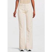 Calvin Klein Jeans High Rise Bootcut Jean - White