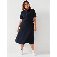 Tommy Hilfiger Plus Size Polo Mini Dress - Navy