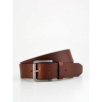 Boss Joris Metal Buckle 4Cm Leather Belt- Brown