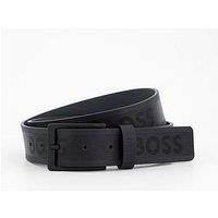 Boss Pary Toal Logo 35Cm Casual Leather Belt - Black