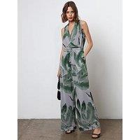 Religion Wide Leg Jumpsuit - Green