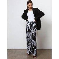 Religion Wide Leg Trousers - Black