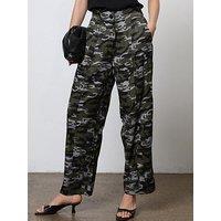 Religion Wide Leg Cargo Trousers - Multi