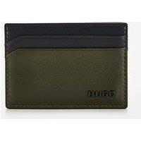 Hugo Mett Metal Logo Card Holder - Khaki