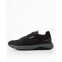 Hugo Kane Mixed Material Lace Runner - Black/White