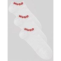 Hugo 3 Pack Uni Crew Socks - White