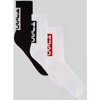 Hugo 3 Pack Back Label Crew Socks - Assorted