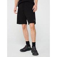 Hugo Diz Relaxed Fit Gel Logo Jersey Shorts - Black