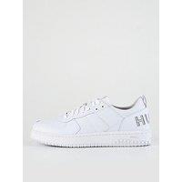 Hugo Kilian Bubble Heel Logo Lace Sneaker - White