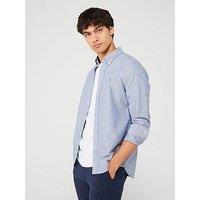 Tommy Hilfiger Oxford Dobby Slim Fit Shirt - Navy