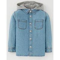 Mini V By Very Boys Denim Hoody Shirt