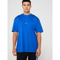 Hugo Blue Nouveres Loose Fit Back Print T-Shirt-Blue