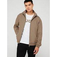 Hugo Keyn243X Houndstooth Patten Harrington Jacket - Brown