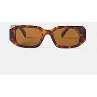 Mint Velvet Brown Rectangle Sunglasses