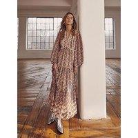 Mint Velvet Neutral Print Boho Maxi Dress