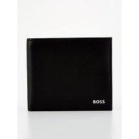 Boss Randy Bi-Fold 8 Credit Card Soft Leather Wallet- Black