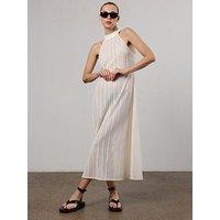 Religion Crochet Halterneck Maxi Dress - White