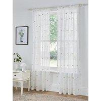 Very Home Bee Slot Top Voile Curtains