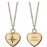 Treat Republic Personalised Celestial Heart Pendant And Necklace