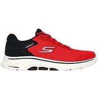 Skechers Go-Walk 7 Hyper Pillars Bungee Lace Trainers -Red And Black