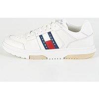 Tommy Jeans Brooklyn Flag Leather Sneaker - White