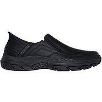 Skechers Respected Slip-Ins Casual Slip On Shoes - Black Leather