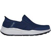Skechers Slip-Ins Equalizer Relaxed Fit Trainers - Navy Mesh