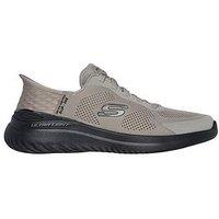 Skechers Bounder Slip-Ins Trainers - Taupe Mesh