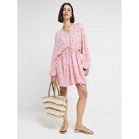 River Island Spot Sequin Mini Dress - Pink