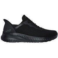 Skechers Bobs Squad Slip-Ins Gore Bungee Lace Trainers - Black Knit