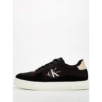 Calvin Klein Jeans Mixed Material Cupsole Sneaker - Black/White