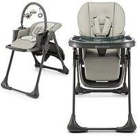Kinderkraft Tummie Folding Feeding Highchair - Grey
