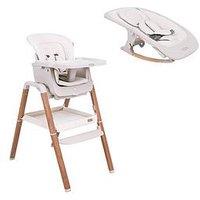 Tutti Bambini Nova Birth To 12 Years Complete Highchair Package - Ecru/Scandinavian Walnut