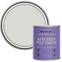 Rust-Oleum Gloss Finish Kitchen Tile Paint In Winter Grey - 750 Ml Tin