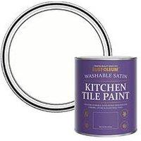 Rust-Oleum Satin Finish Kitchen Tile Paint In Chalk White - 750 Ml Tin